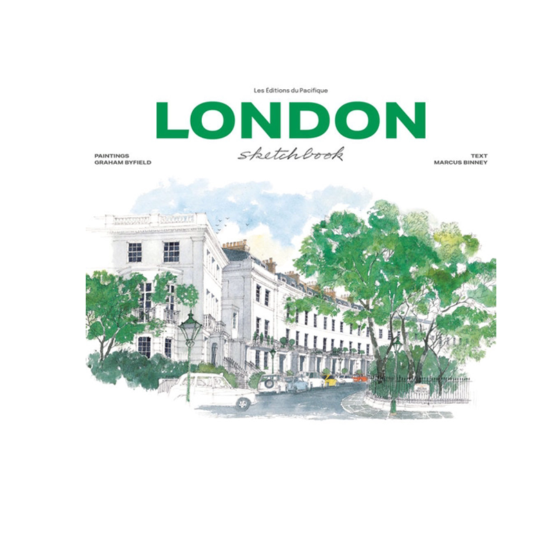 英文原版 伦敦水彩画速写 绘画素描技法入门赏析 精装 London Sketchbook 旅行写生薄 艺术书画册