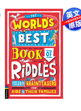 【预售英文原版】谜语书 为孩子和他们的家人准备的150多个脑筋急转弯 益智趣味互动书 The World’s Best Book of Riddles