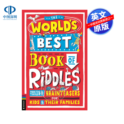 预售英文原版 谜语书 为孩子和他们的家人准备的150多个脑筋急转弯 益智趣味互动书 The World’s Best Book of Riddles