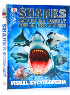 英文原版 DK视觉百科全书 鲨鱼和其他致命的海洋生物 Sharks and Other Deadly Ocean Creatures Visual Encyclopedia儿童科普