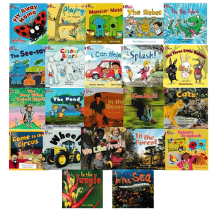 【深图】柯林斯大猫系列英语分级阅读绘本 Collins Big Cat Band 1B / Pink B 一级下册粉色套装22册 小学英文送音频电子版练习册