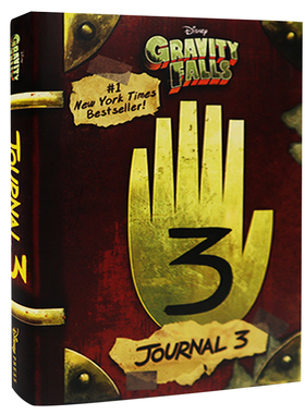 预售英文原版 Gravity Falls: Journal 3 怪诞小镇日志 迪普日记3 儿童英语冒险故事书青少年课外书 比尔之书The Book of Bill小说