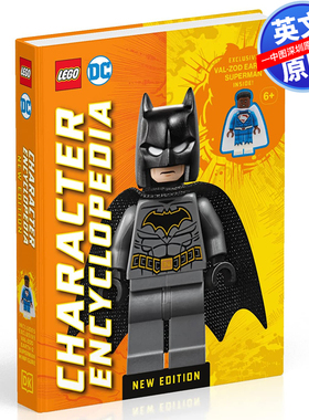 英文原版 DK 乐高DC角色百科 附人仔 乐高200多个迷你人偶科普 精装 LEGO DC Character Encyclopedia New Edition minifigure
