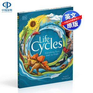 英文原版 DK生命周期从事物开始到完成过程科学科普百科读物Life Cycles: Everything from Start to Finish儿童英语绘本