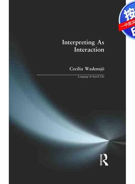 预售【按需印刷】英文原版 作为互动的口译 Interpreting As Interaction 原装进口正版书籍
