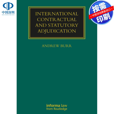预售【按需印刷】英文原版 国际合同与法定裁决 International Contractual and Statutory Adjudication 原装进口正版书籍