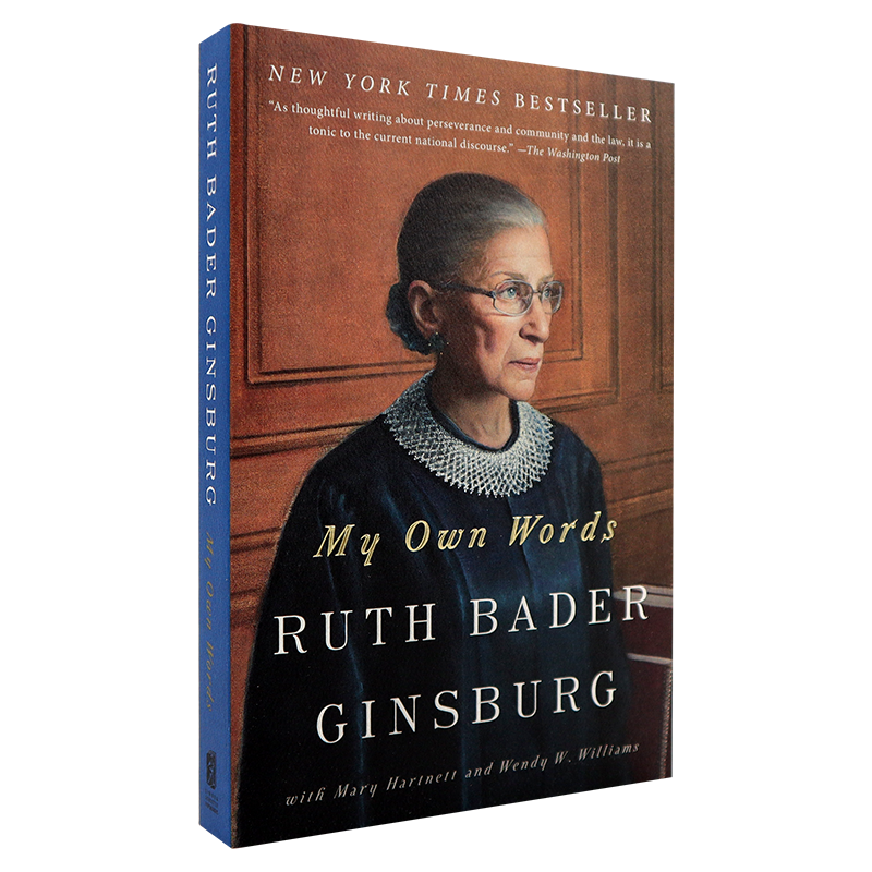 英文原版 金斯伯格大法官自传 My Own Words 我有话要说 人物传记 Ginsburg Ruth Bader Ginsburg RBG 犹太裔女性
