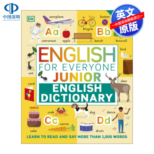 英文原版 DK人人学英语初级英语词典儿童Englis For Everyone Junior English Dictionary 插图图书儿童英语学习 进口正版书籍