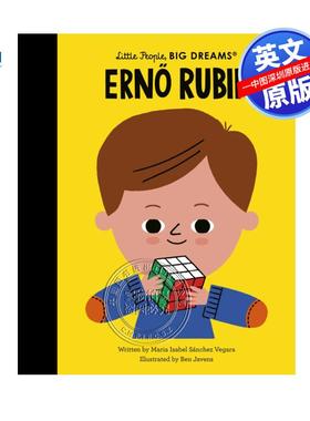 预售英文原版 埃尔诺·鲁比克 魔方发明者 小人物大梦想系列 Erno Rubik : Volume 145 儿童名人励志故事书读物