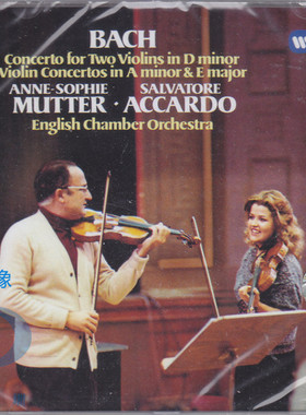【中图音像】巴赫:小提琴协奏曲CD 穆特＆阿卡多 74700528 华纳
