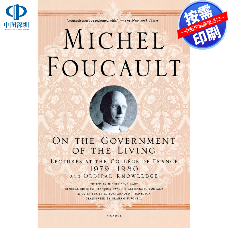 预售 按需印刷 英文原版 活人的治理 On the Government of the Living 进口书籍正版