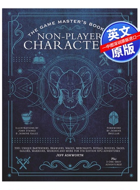 英文原版 游戏修改大师非玩家角色书之填补漏洞攻略精装The Game Master's Book of Non-Player Characters 500多角色介绍