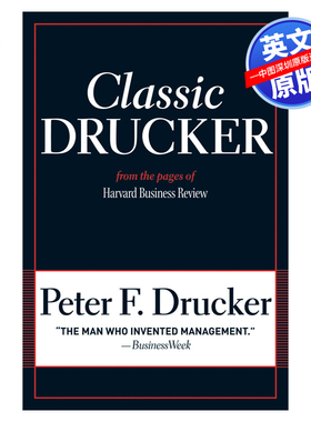 英文原版 经典德鲁克:摘自《哈佛商业评论》 Classic Drucker: From the Pages of Harvard Business Review