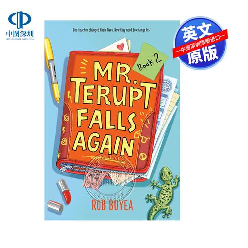 预售英文原版 Mr. Terupt Falls Again 特鲁普特先生又跌倒了 儿童故事书读物小说