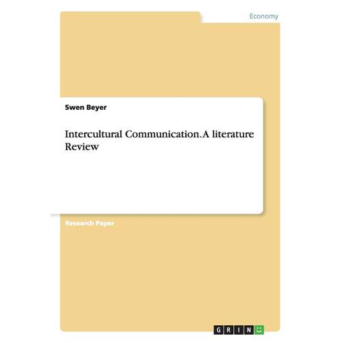 【预售 按需印刷】英文原版 跨文化交际：文献综述 Intercultural Communication. A literature Review 进口原版正版书籍