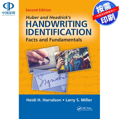 预售【按需印刷】英文原版 休伯和海德里克的手写识别 Huber and Headricks Handwriting Identification 原装进口正版书籍