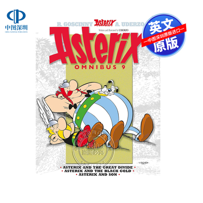 英文原版 高卢英雄历险记25-27 合订本 卷九  Asterix: Asterix Omnibus 9 儿童漫画书