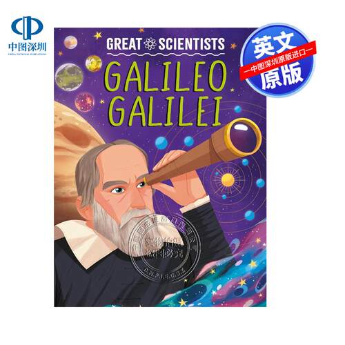 英文原版 伟大科学家系列 伽利略·伽利雷 精装人物传记故事小说 Great Scientists: Galileo Galilei 青少年英语课外阅读