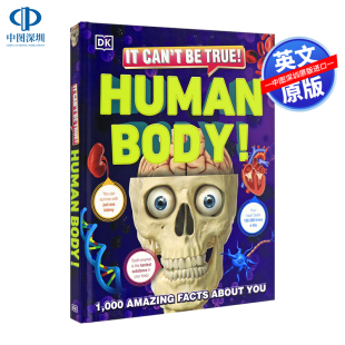 精装 不是真 Can 吧 True 青少年儿童科普读物 英文原版 Human 人体百科 Body