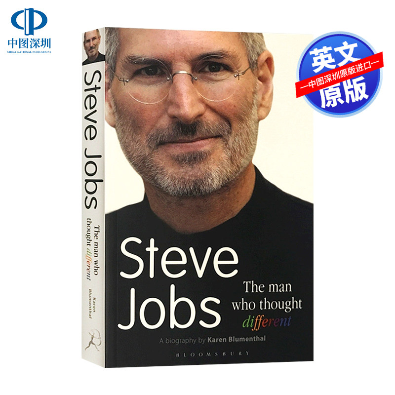 现货英文原版 乔布斯传 苹果教父史蒂夫乔布斯人物传记传奇小说 Steve Jobs 自我激励励志青少年英语读物