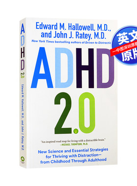 英文原版ADHD2.0从童年到成年