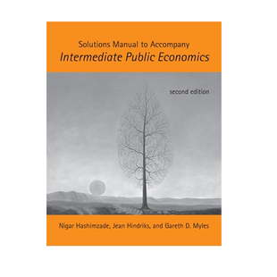 【预售 按需印刷】解决方案手册 中级公共经济学 第二版 Solutions Manual to Accompany 进口英文正版书籍