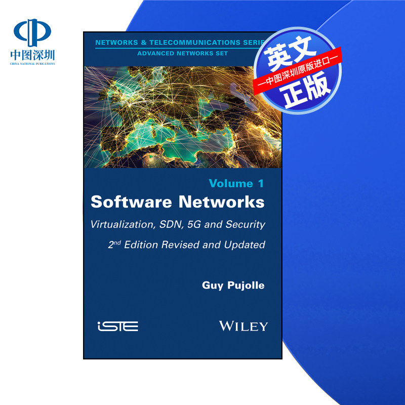 【预售 按需印刷】Wiley出版 软件网络:虚拟化、SDN、5G和安全 Software Networks 进口英文正版书籍