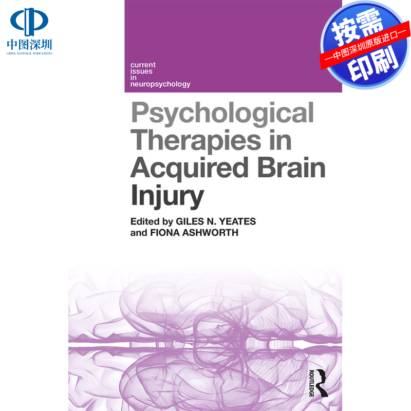 预售【按需印刷】英文原版 获得性脑损伤中的心理治疗 Psychological Therapies in Acquired Brain Injury 原装进口正版书籍