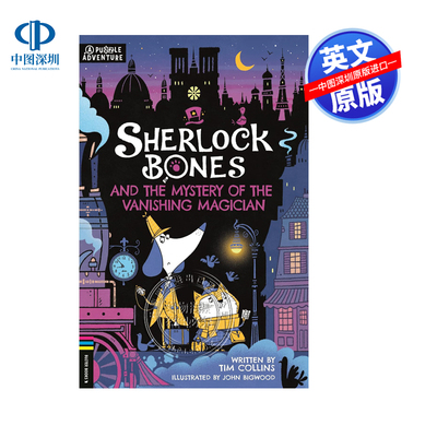 预售英文原版 现货夏洛克 骨头和消失魔术师之谜 神探福尔摩斯冒险小说Sherlock Bones and the Mystery of the Vanishing Magicia