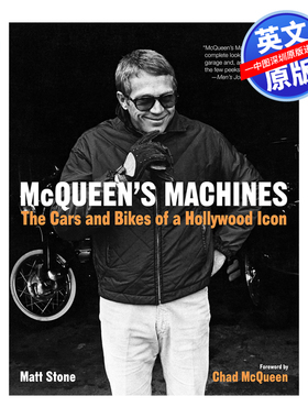 英文原版 麦昆的机器 好莱坞偶像的汽车和自行车McQueen's Machines: The Cars and Bikes of a Hollywood Icon 进口正版书籍