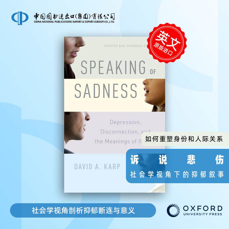 【预售 按需印刷】诉说悲伤Speaking of Sadness进口英文正版书籍