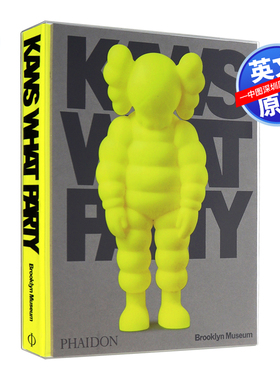 现货英文原版 KAWS: WHAT PARTY Yellow Edition 考斯品牌设计 潮牌艺术设定集 涂鸦艺术画册书 流行文化艺术展览 Phadion黄色封面