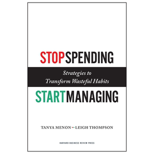 英文原版 哈佛商业评论 停止支出 开始管理 Stop Spending, Start Managing: Strategies to Transform Wasteful Habits 进口正版