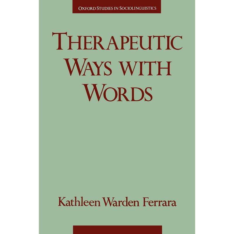 预售【按需印刷】英文原版 Therapeutic Ways with Words治疗性言语方式 牛津大学出版 原装进口正版书籍