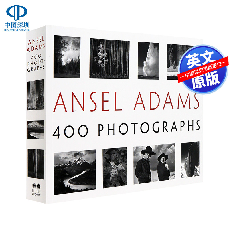 英文原版 安塞尔&middot;亚当斯：400幅黑白作品照片 Ansel Adams: 400 Photographs 摄影艺术画册 进口摄影艺术书 大师摄影集
