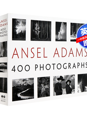 预售英文原版 安塞尔·亚当斯：400幅黑白作品照片 Ansel Adams: 400 Photographs 摄影艺术画册 进口摄影艺术书 大师摄影集