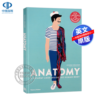 现货 解剖学：人体内部的剖视图 儿童科普画册 精装 英文原版 Anatomy: A Cutaway Look Inside the Human Body