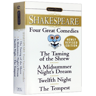 莎士比亚四大喜剧 现货英文原版 Four Great Comedies 仲夏夜之梦 第十二夜 驯悍记 暴风雨 进口书籍正版