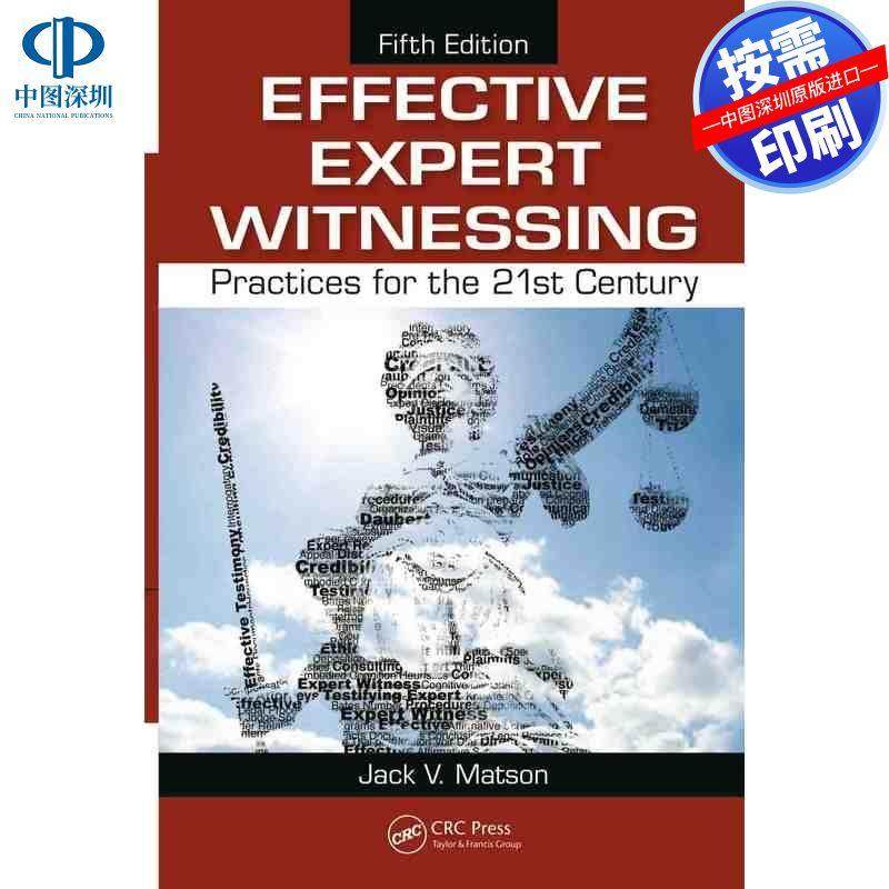 预售【按需印刷】英文原版 有效的专家证人 Effective Expert Witnessing 原装进口正版书籍