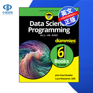 Wiley出版 书籍 进口英文正版 Programming 预售 按需印刷 All Dummies 数据科学编程一体化 One Data Science