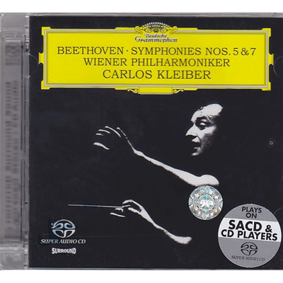 【中图音像】贝多芬第五.七交响曲 克莱伯/维也纳乐SACD 4716302