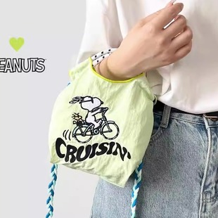 日本代购ballchain卡通mini款迷你手提袋刺绣手拎包可爱斜挎包包