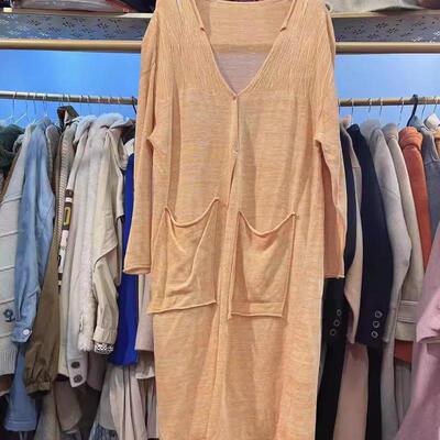 针织长衫中长款外套夏季空调衫