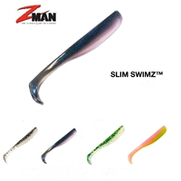US Zman Luya Soft Bait Slim Swimz плавающая водяная хвост 2,5 -дюймовая фальшивая приманка приманка приманка