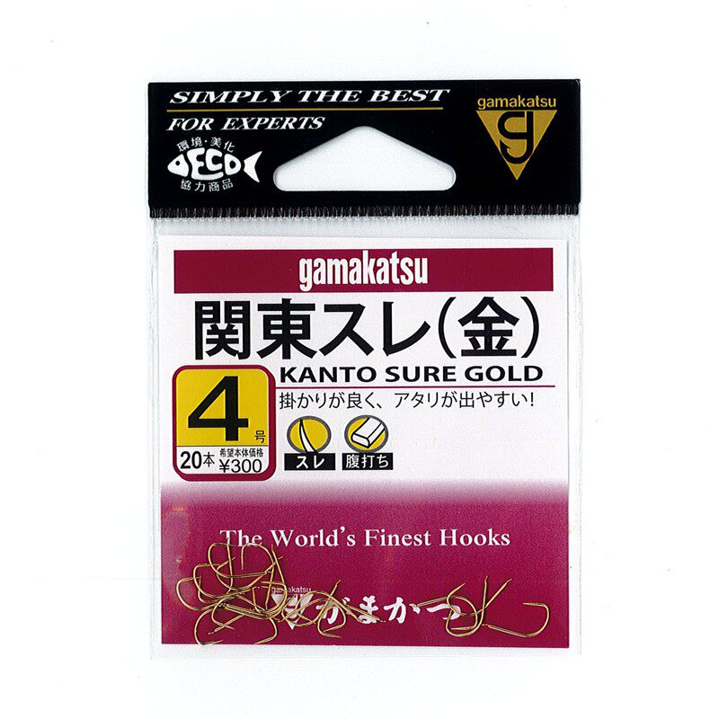 伽玛卡兹金关东鱼钩gamakatsu冬钓轻量鲫鱼钩竞技腹打无刺12152