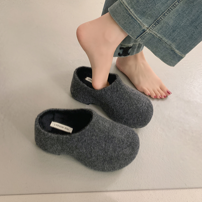 小个子勃肯鞋包头拖鞋增高7厘米