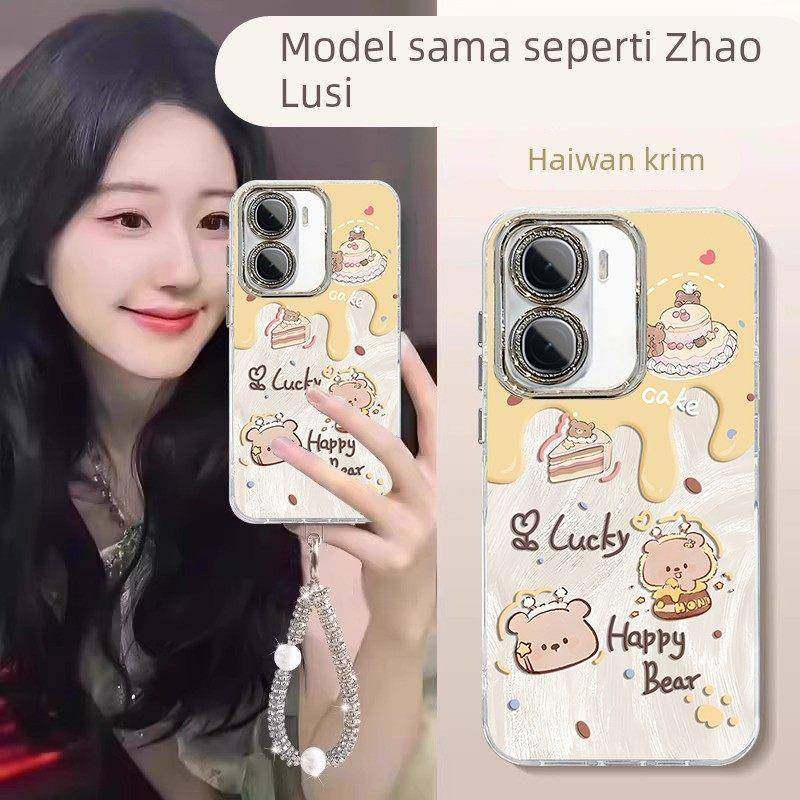 奶油动物适用iQOONeo10手机壳neo9全包防摔8Pro自带镜头膜7SE新款女icoo爱酷neo6个性创意5s手炼挂绳neo3外壳