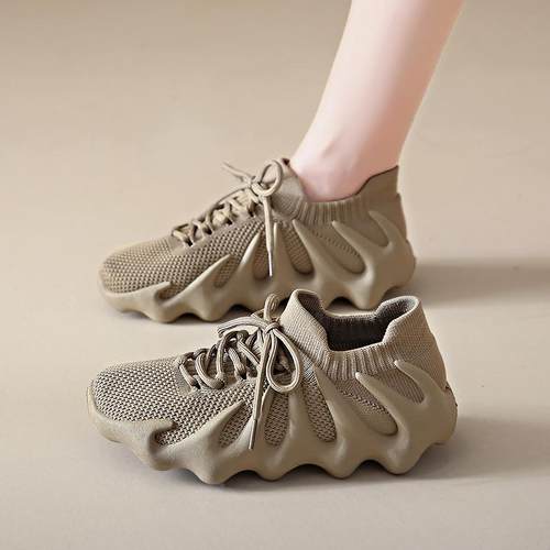 运动鞋女2025新款夏季透气薄款八爪鱼椰子鞋舒适软底休闲跑步健身