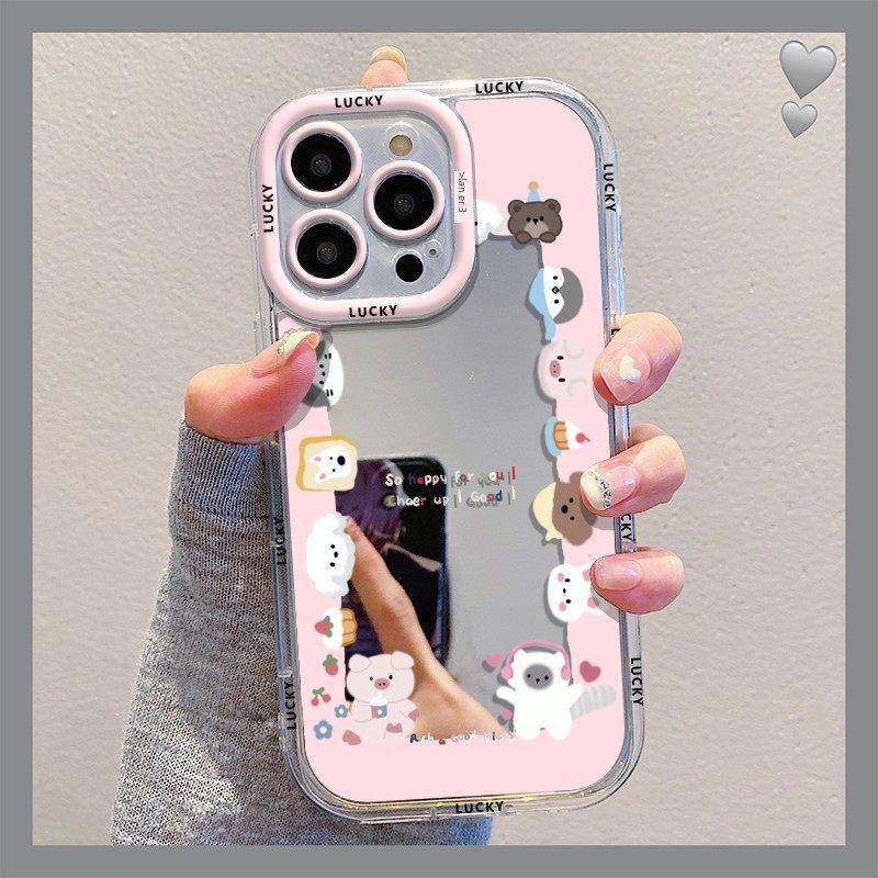 包动物适合Vivox100手机壳新款iqoooneo9套Iqoo12Pro镜面80硅胶Neo7Se高端S16/5可爱的Neo3女性卡通Y78/52S+