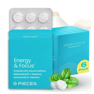 亚马逊TK热销薄荷味咖啡压片糖NeuroGum Energy Caffeine Gum样品